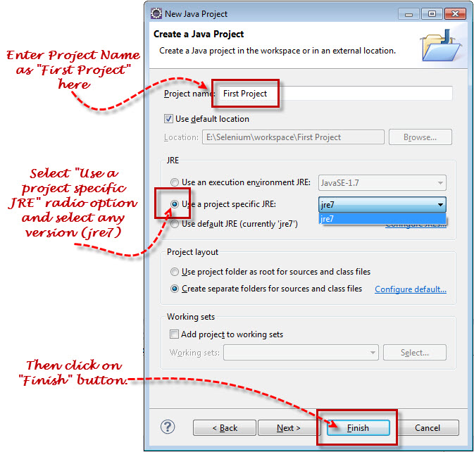 How to Create Project in Eclipse IDE? Selenium Training Series