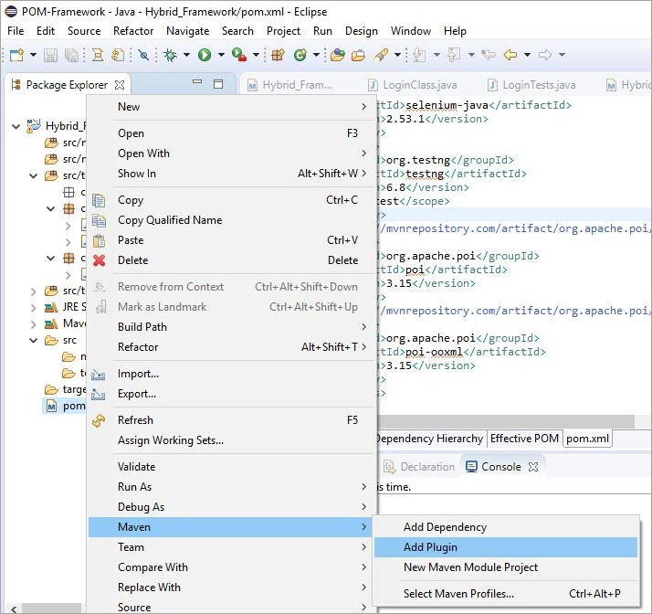 Integration Of Maven With TestNg Using Maven Surefire Plugin