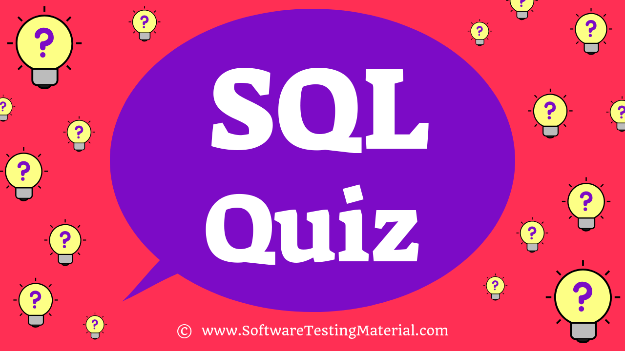 SQL Quiz Software Testing Material