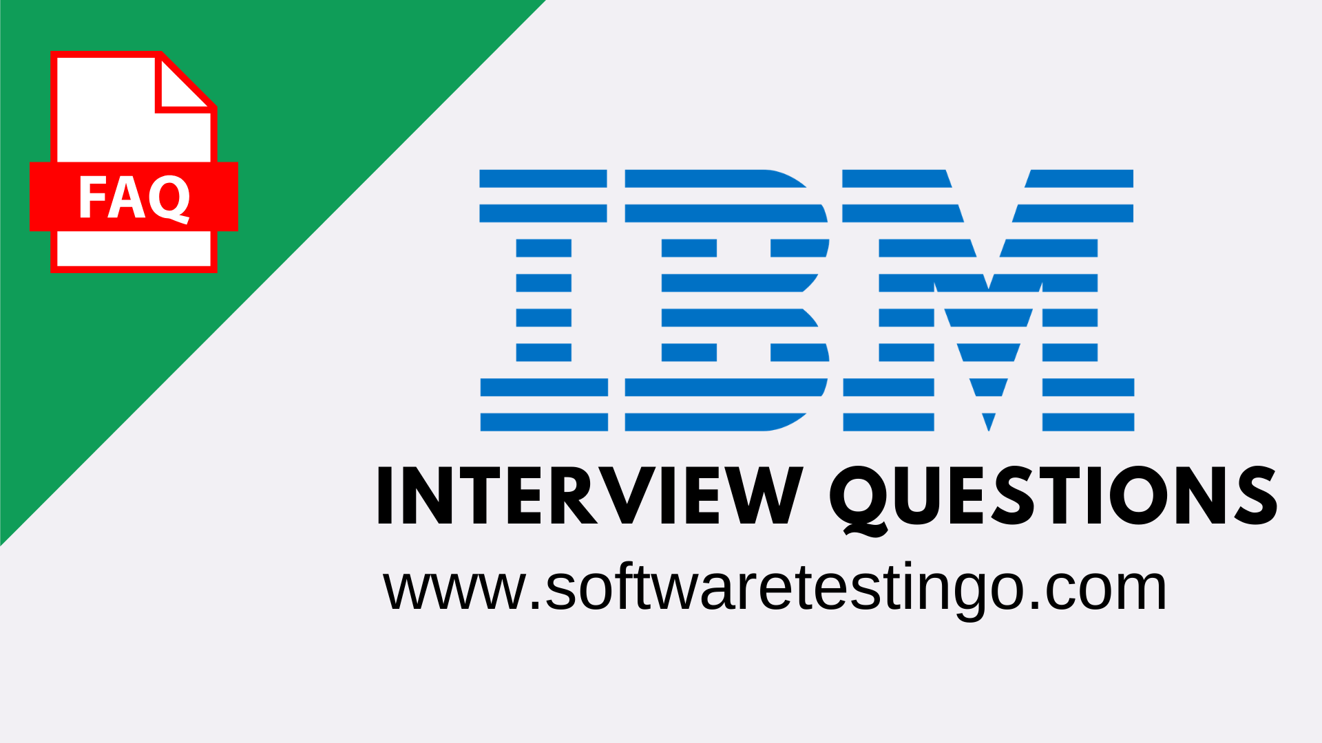 IBM Manual Testing Interview questions Latest Easy 2021 🔥