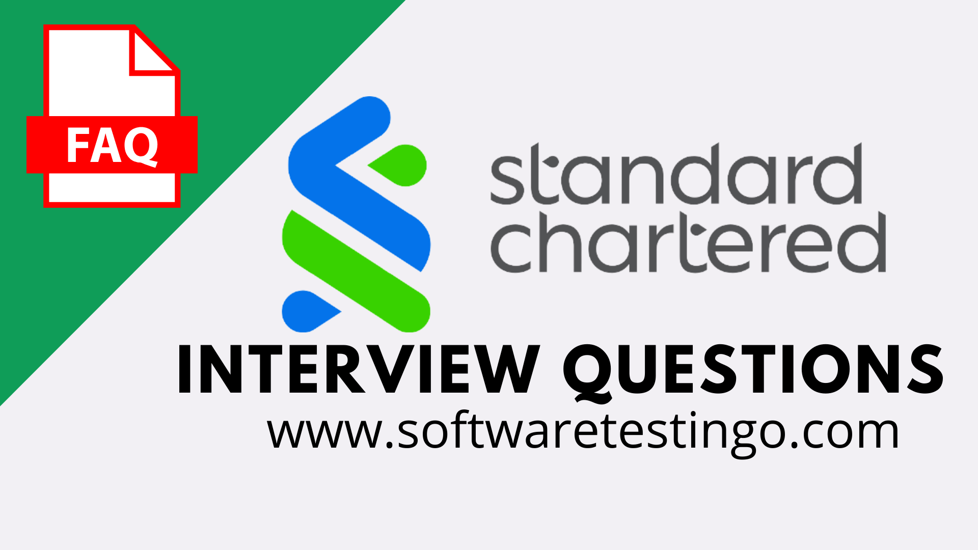 Standard Chartered Bank SCB New Interview Questions 2021 🔥