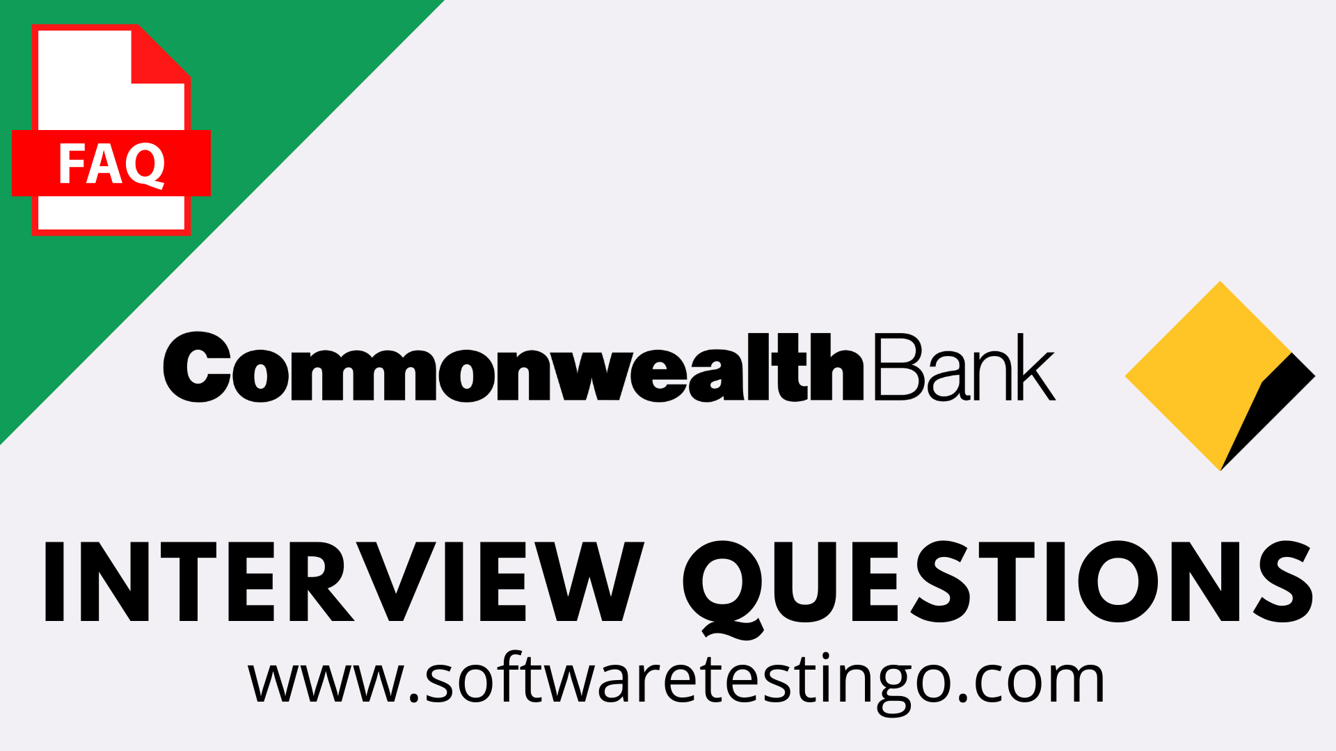 Commonwealth Bank Business [ CBA ] Interview Questions2024