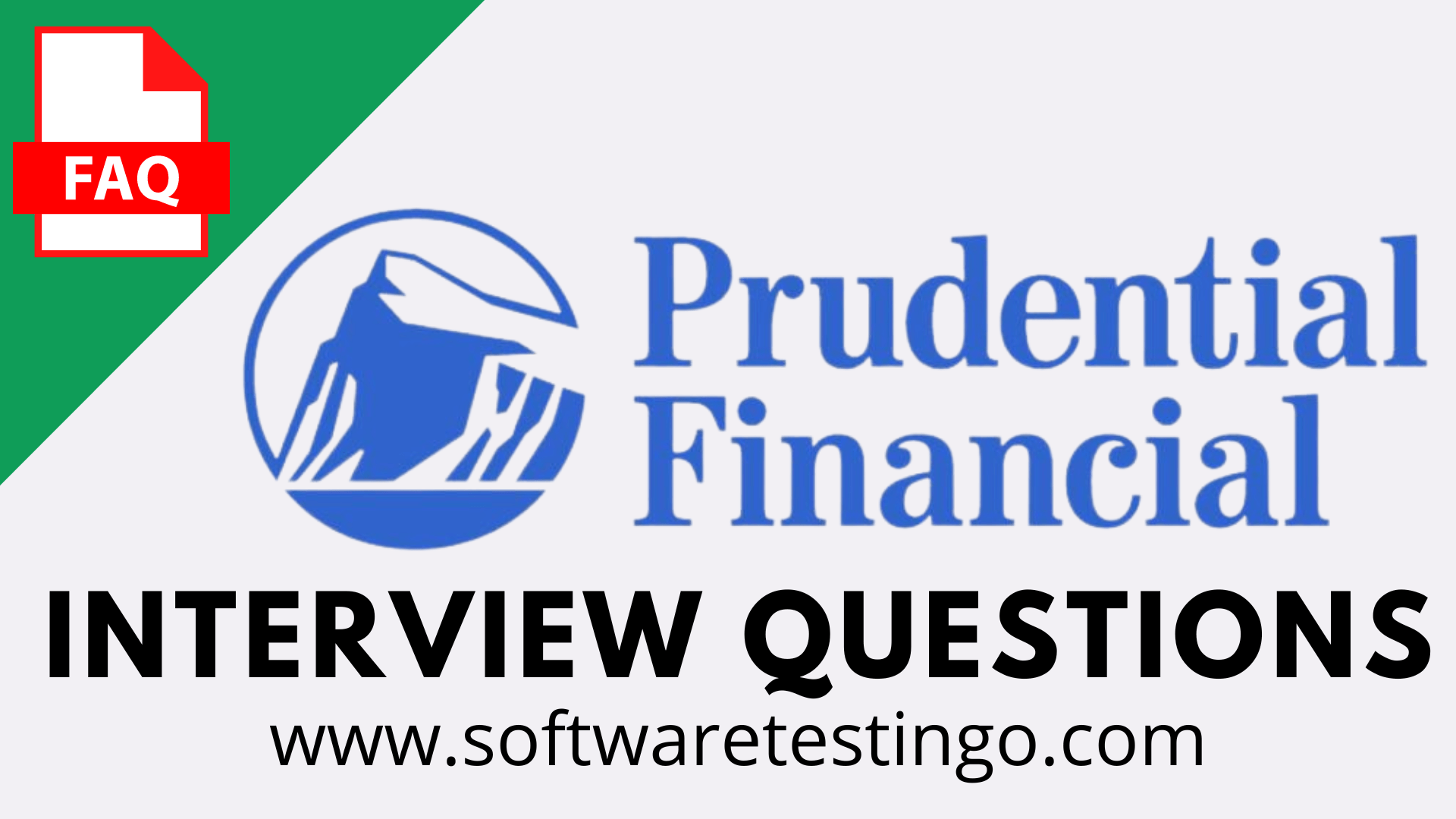Prudential Financial Inc Interview Questions 2024