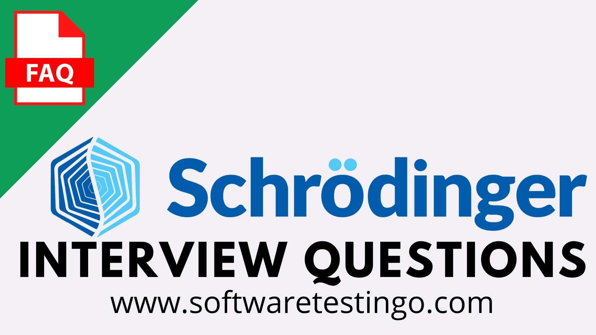Schrödinger Inc Software Interview Questions 2024