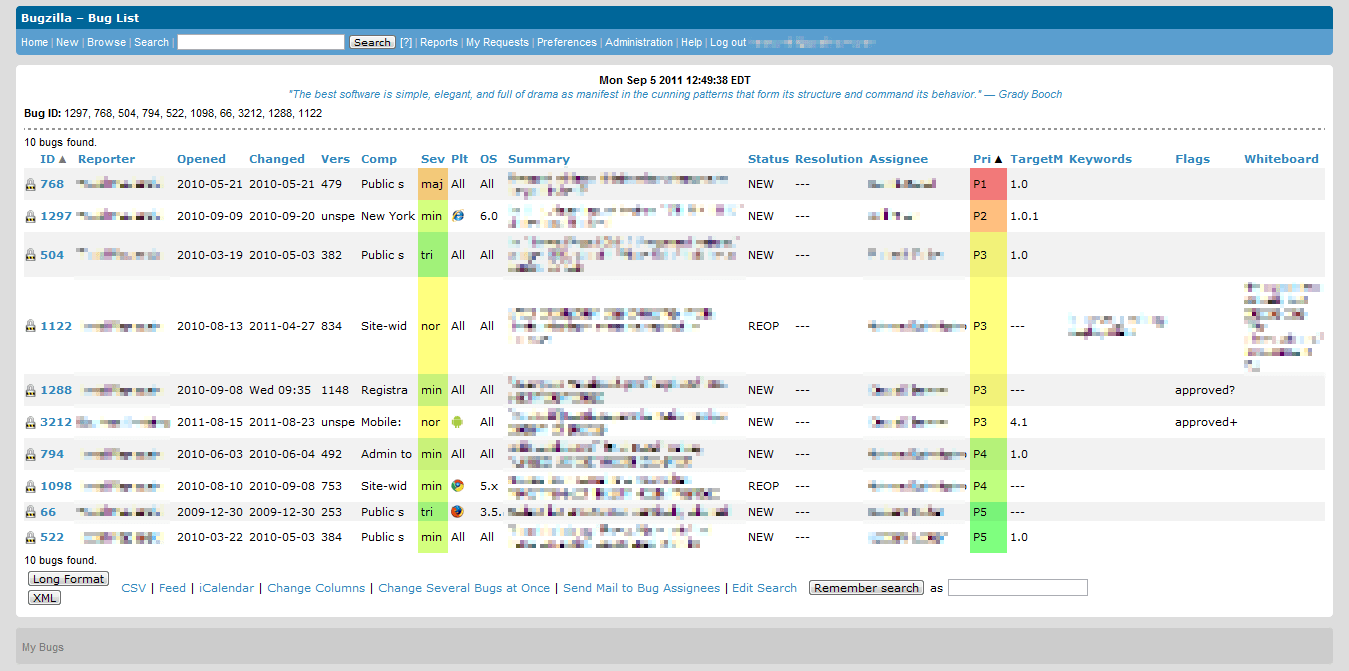Bug Tracking tool Bugzilla