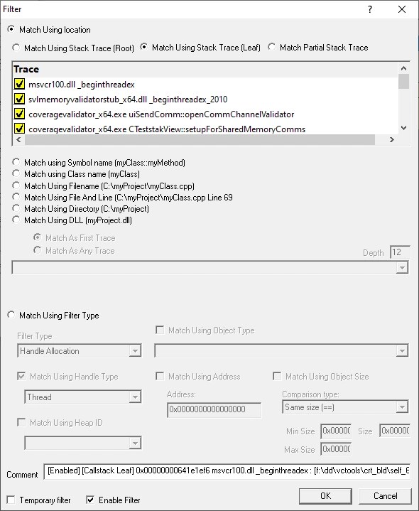 Memory Validator memory leak detector Software Verify