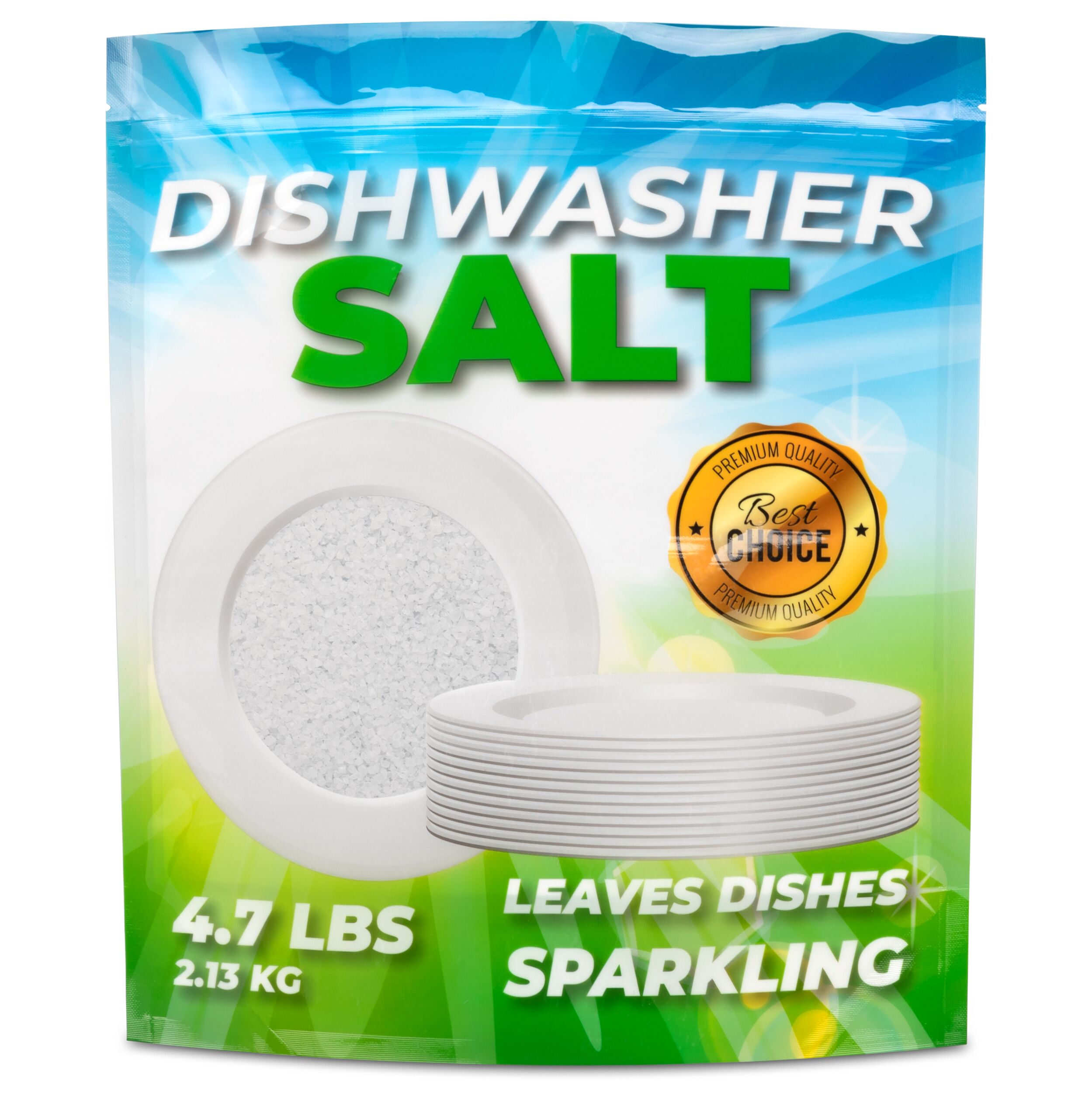Dishwasher Salt 4.7 lbs Premium Good Habit Brand Soft Water Supply