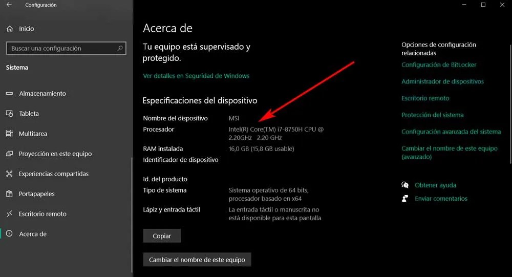 Cómo ver la temperatura de la CPU y la GPU en Windows 10