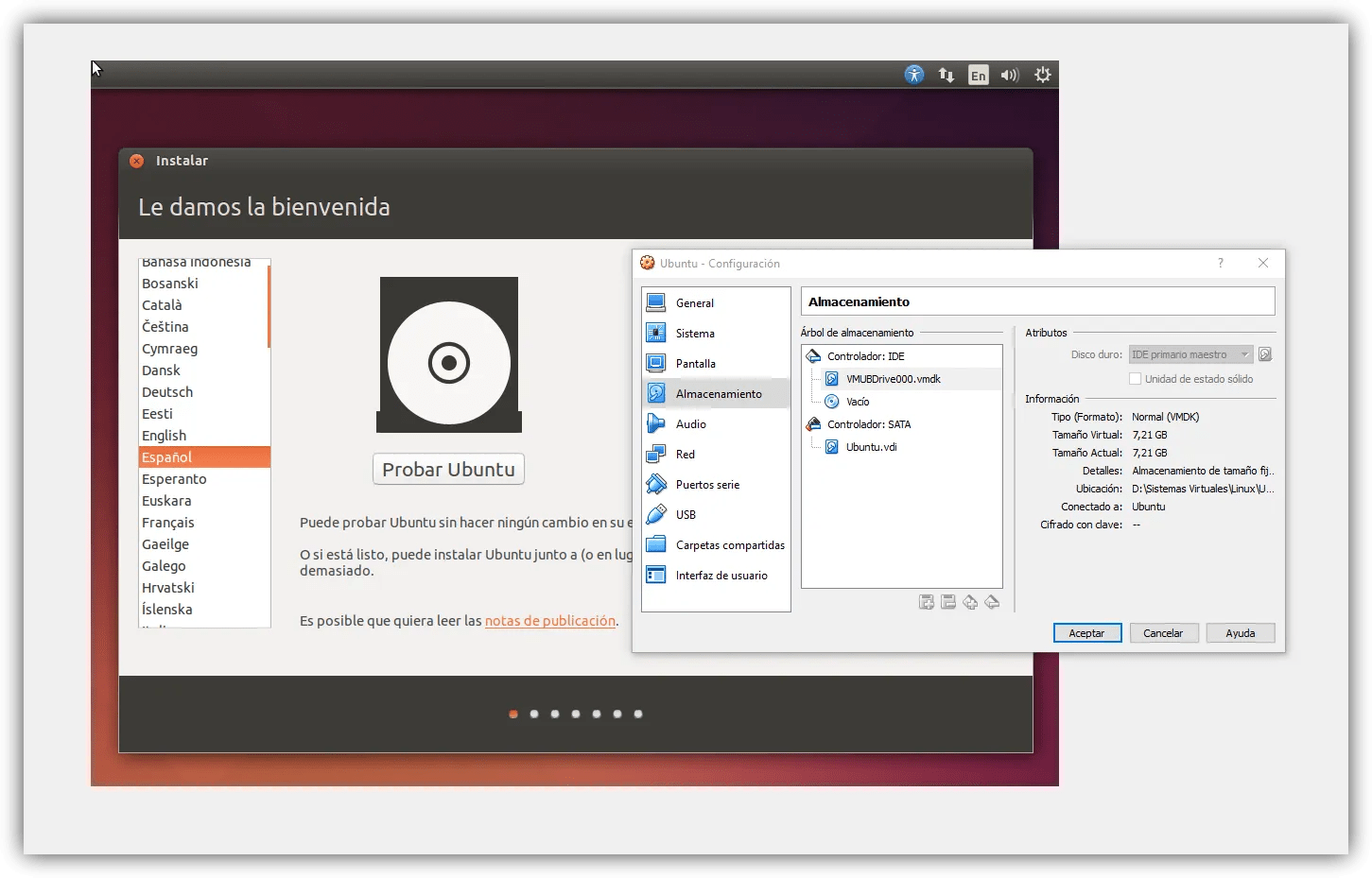 Cómo arrancar una máquina VirtualBox desde un USB con Virtual Machine