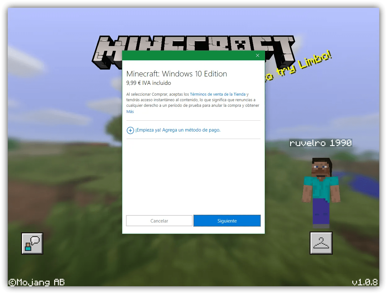 Desinstala Minecraft, y todas las demás apps publicitarias, de Windows