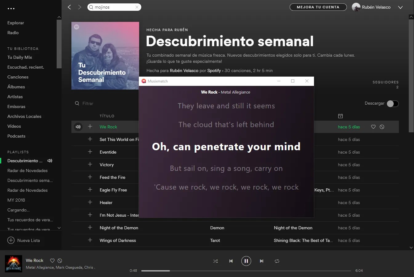 Musixmatch, así puedes ver la letra de tus canciones en Spotify