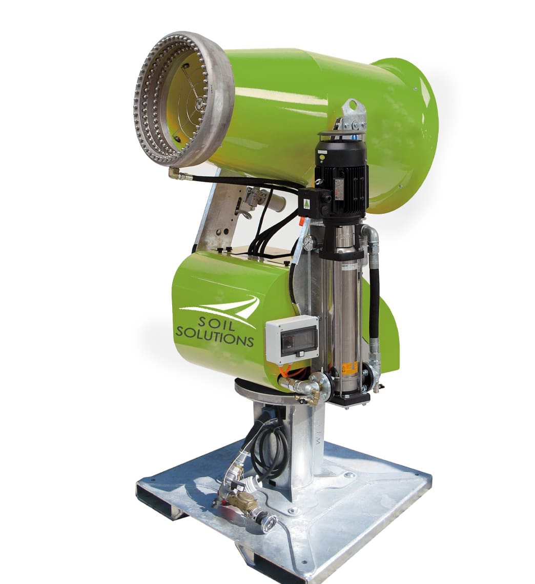 IDM Industrial Dust machines for fall out Dust Control from Soil