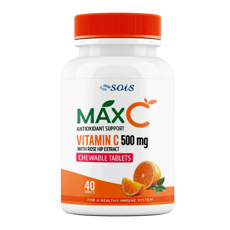 MaxC – Vitamin C 500mg Chewable 40 Tablets