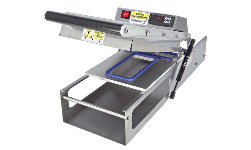 Soken HS36ACF Semiautomatic heat sealer for ready meals & other pack