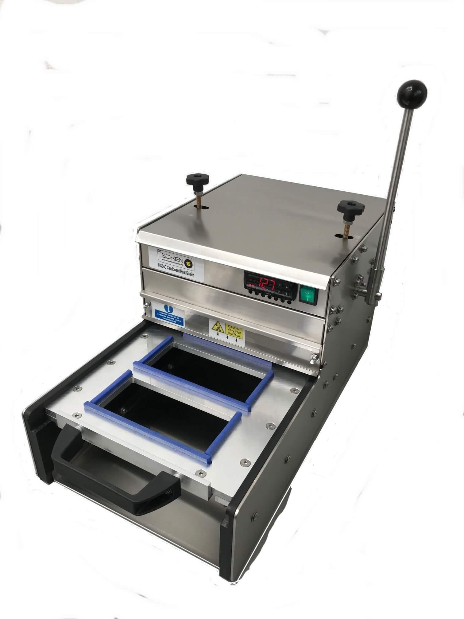 Soken HS34C Dedicated cardboard heat sealer, dual format Soken Heat