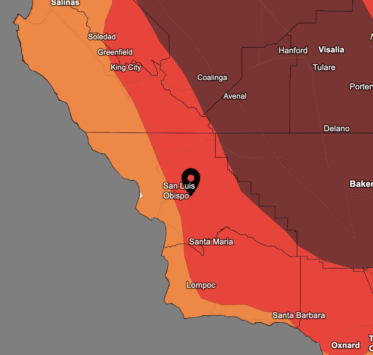 SLO County drought map Solarponics