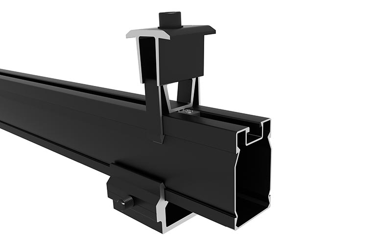 SunModo premieres latest railbased rooftop solar mounting system