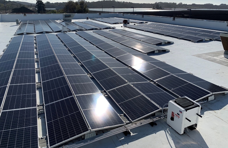 Eastwest solar projects maximize the number of panels on an array