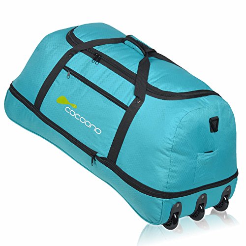 XXL Rollenreisetasche COCOONO 100135 Liter Volumen Reisetasche faltbar Trolley Koffer STORM