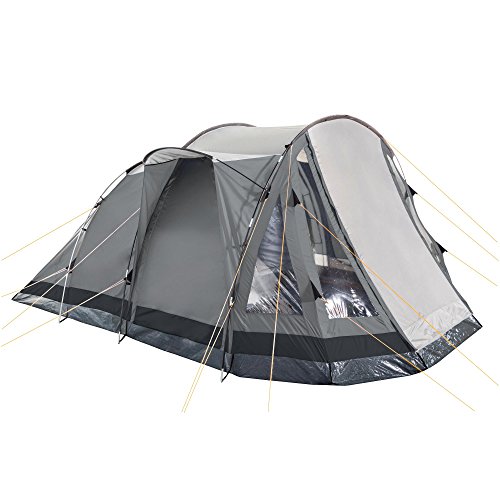 CAMPFEUER Tunnelzelt, grau, 5 Personen, 3000 mm Wassersäule