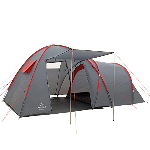 Campingzelt Justcamp Parker 3 Zelt mit Stehhöhe, Großer Vorraum