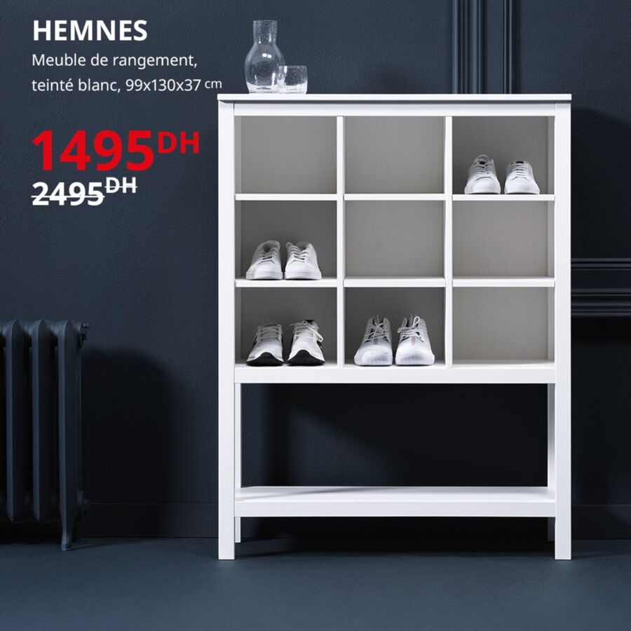 Soldes Ikea Maroc Meuble de rangement HEMNES 1495Dhs