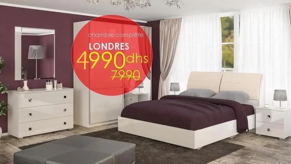 Soldes Azura Home Chambre à coucher LONDRES 4990Dhs