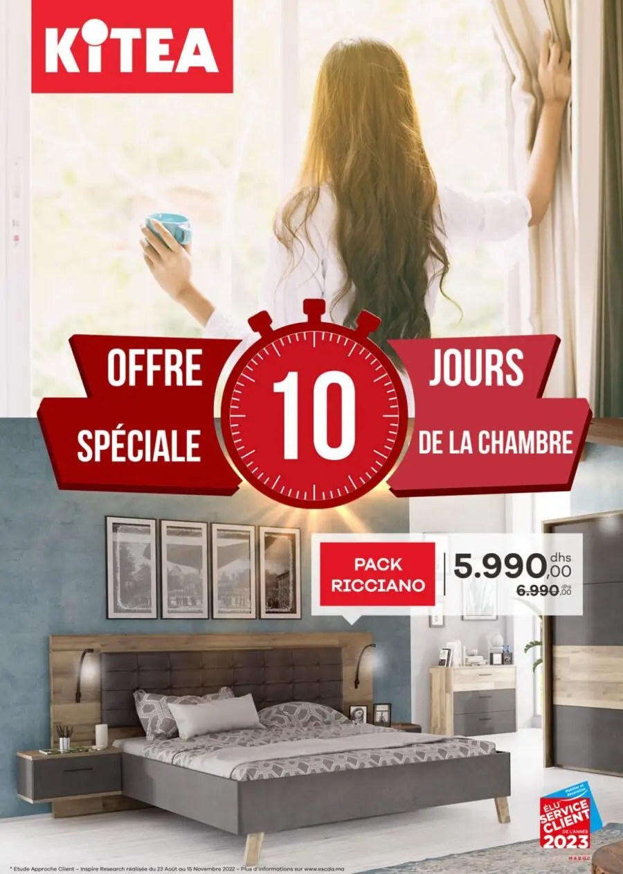 Catalogue Kitea Offre spéciale 10 jours chambres à coucher