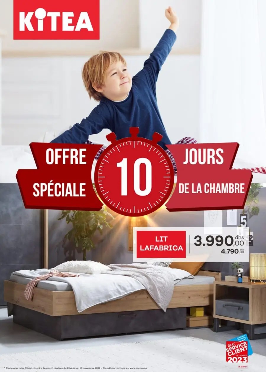 Catalogue Kitea Offre spéciale 10 jours chambres à coucher