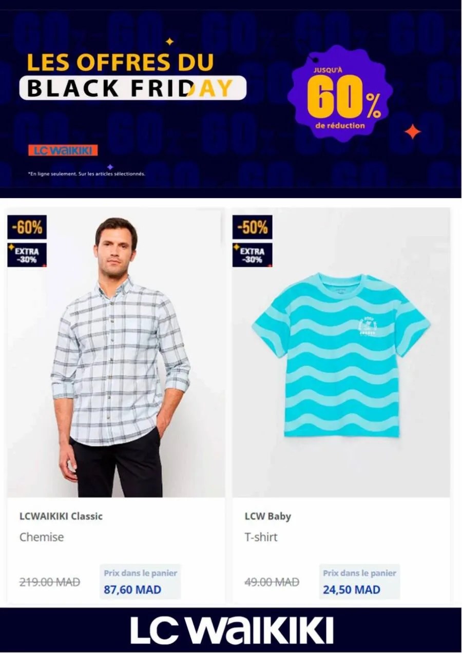 Catalogue en ligne Spécial Black Friday LC Waikiki Maroc