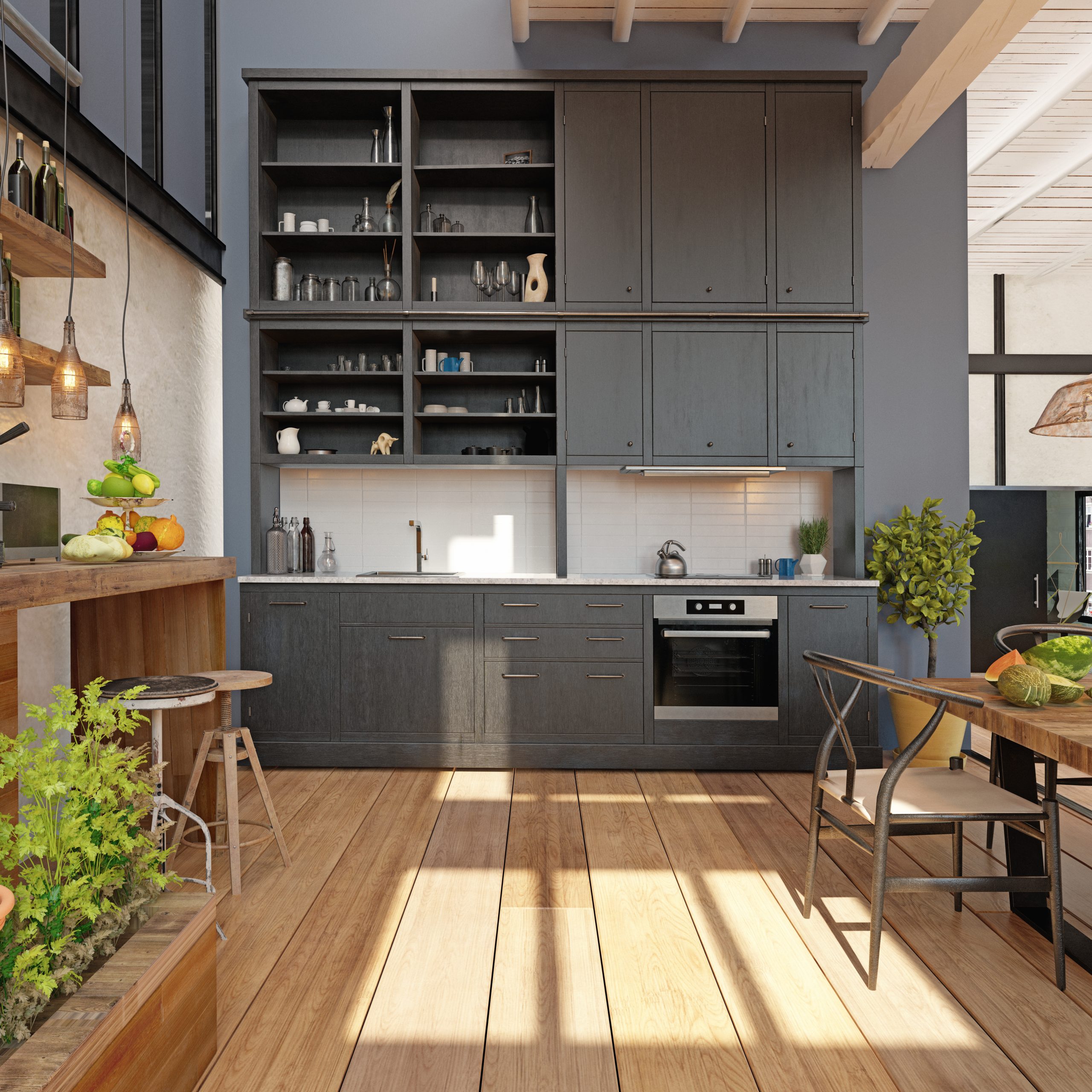 Parquet in cucina essenze e prodotti Solid Renner