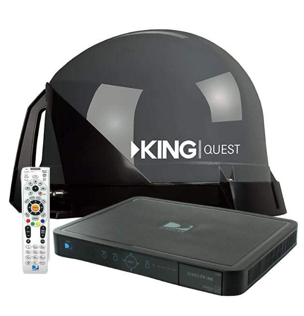 KING Quest Portable/Roof Mountable Satellite TV Antenna w/ DIRECTV H24
