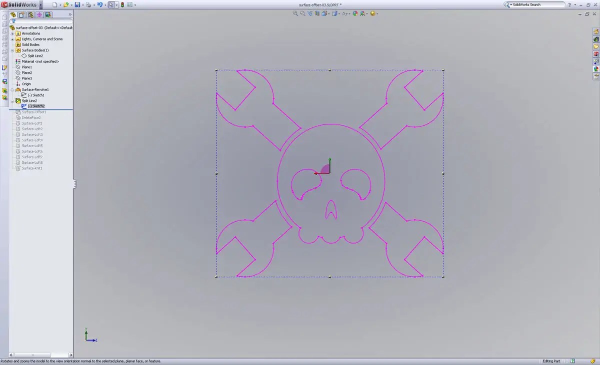 Three Skull Crushing Methods to Recess a Curved Surface in