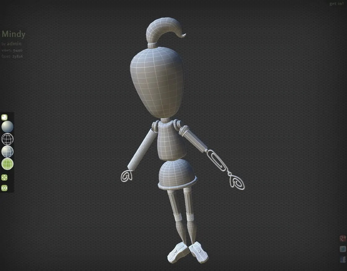 A Free Webbased 3D Model Viewer... No Plugins Required.