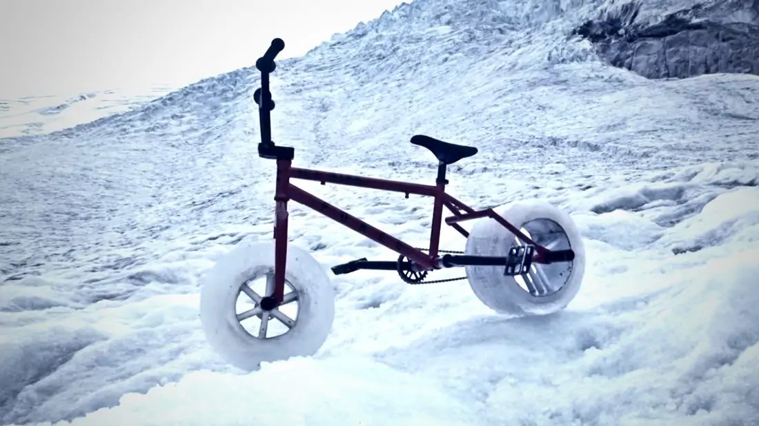 'Ice Bike' Features Wheels Made of Ice for Navigating Glaciers on Two Wheels SolidSmack