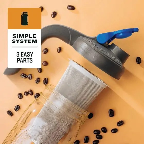 County Line Kitchen Mason Jar BEST Cold Brew Coffee Maker