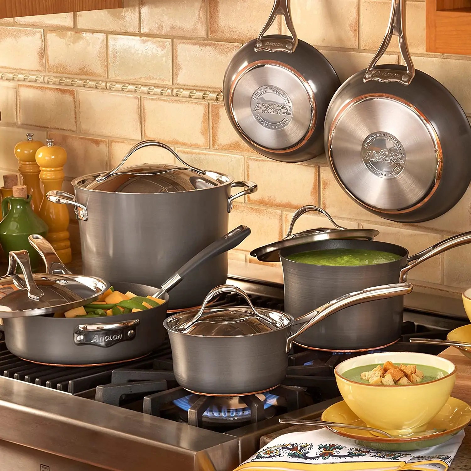 Anolon Nouvelle Copper Cookware Set Review