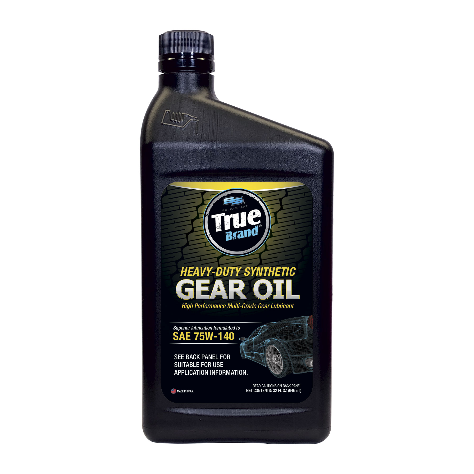 75W140 Synthetic Gear Oil 32oz Solid Start True Brand