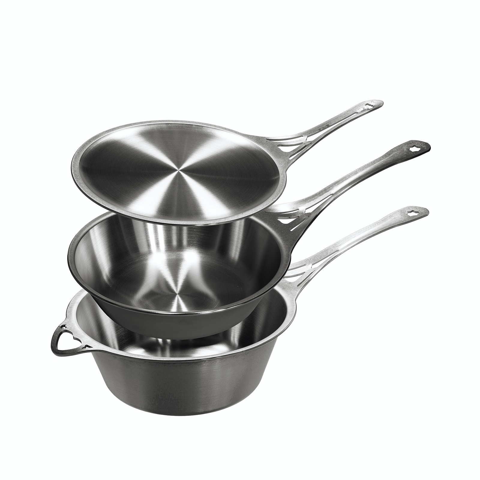 nöni™ Saucepan 3 piece set Premium Aussie Iron Pan Seasoned Iron