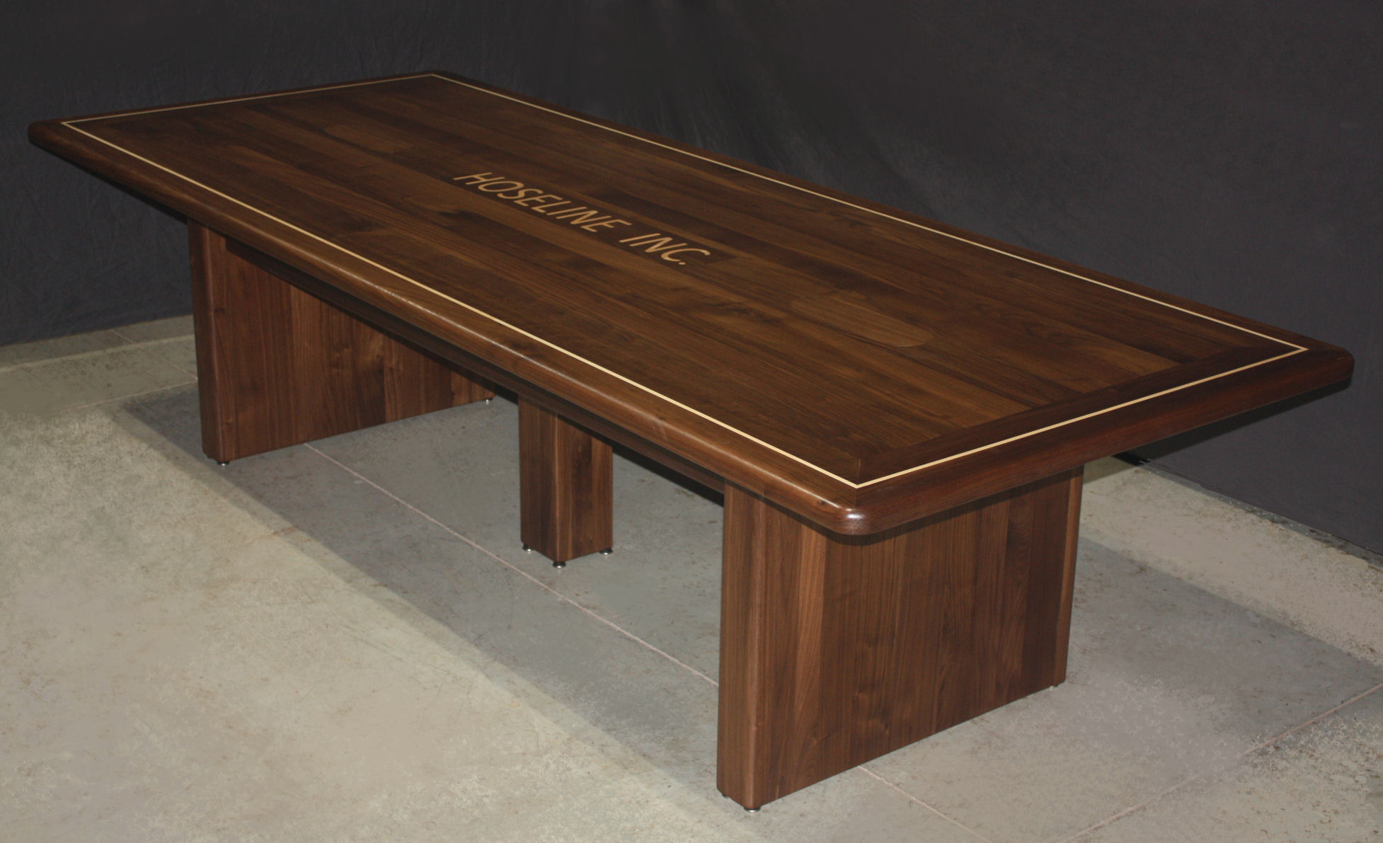 HOSELINE, INC. Black Walnut Conference Table Specialty Woods