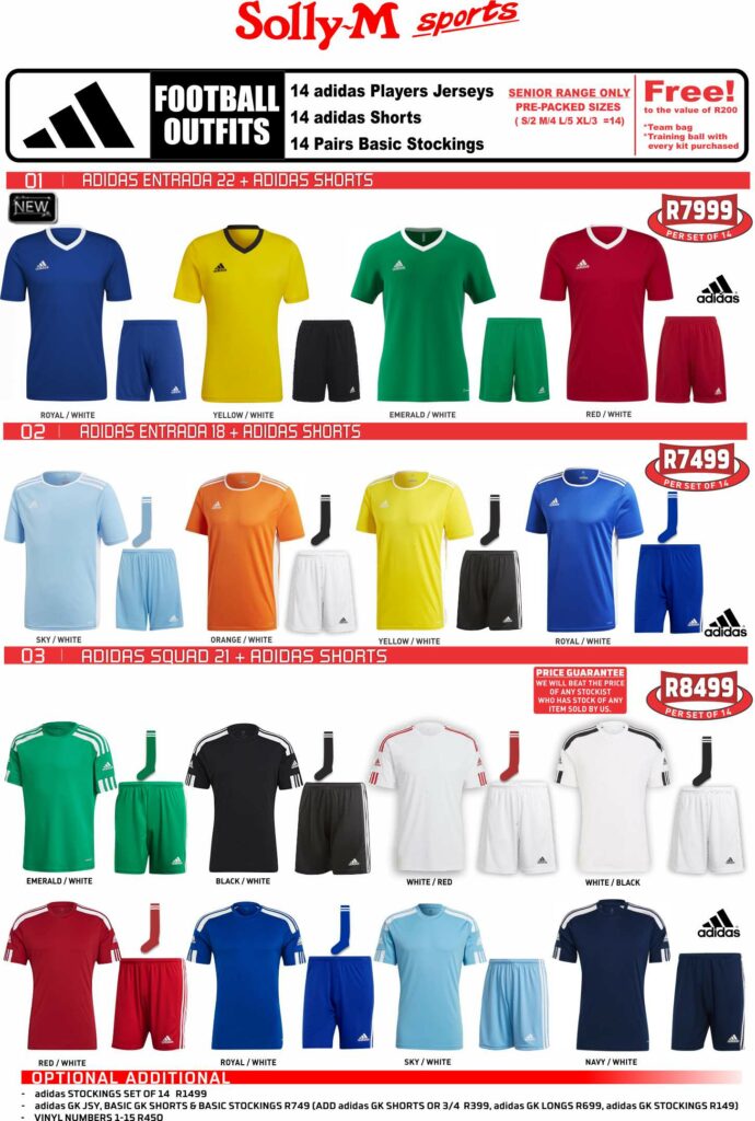 Adidas Football Kits Solly M Sports Online Store
