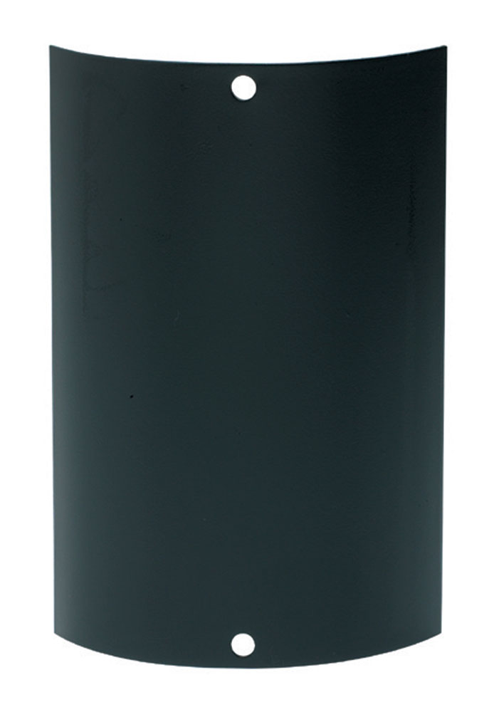 Solus Black Aluminum Hand Hole Cover Plate for Round 3 Inch Post Solus