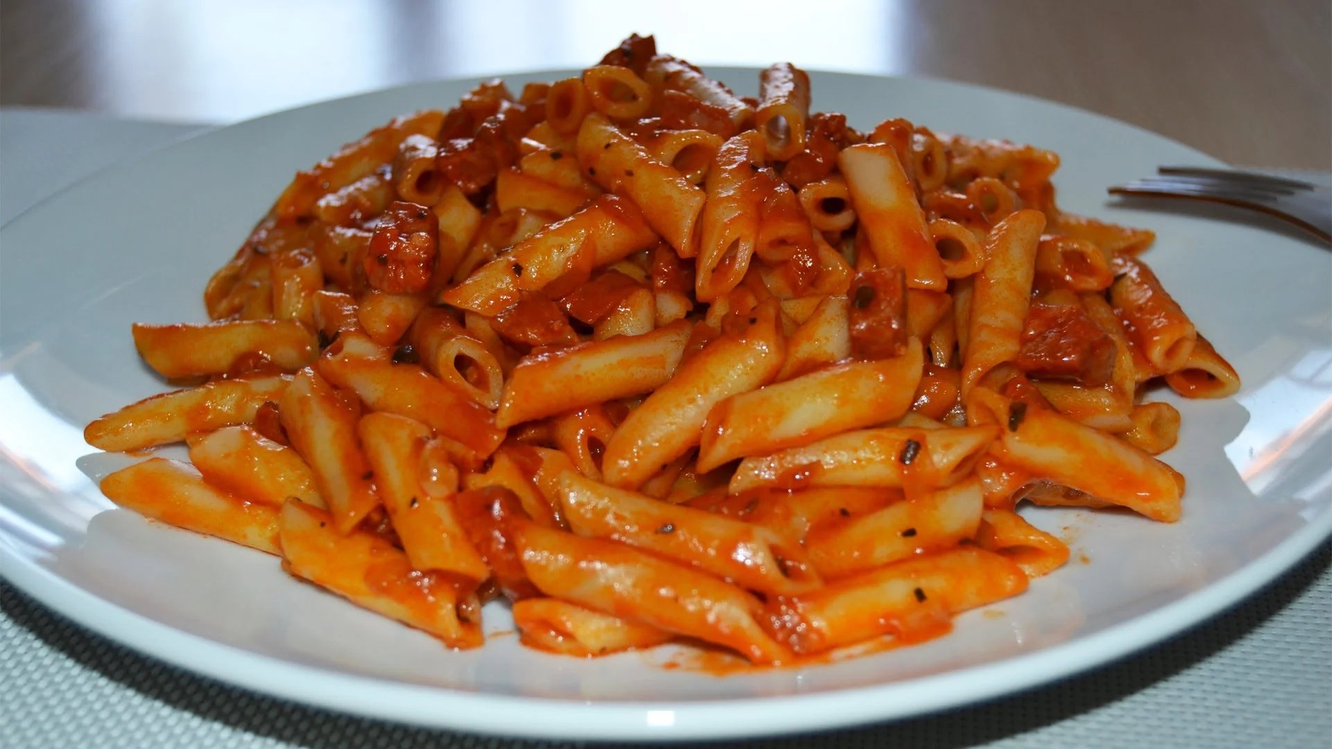 Macarrones con Chorizo Recetas de pastas