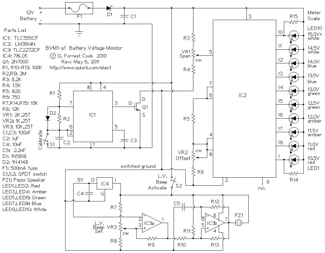 BVM1 12 Volt Battery Voltage Monitor