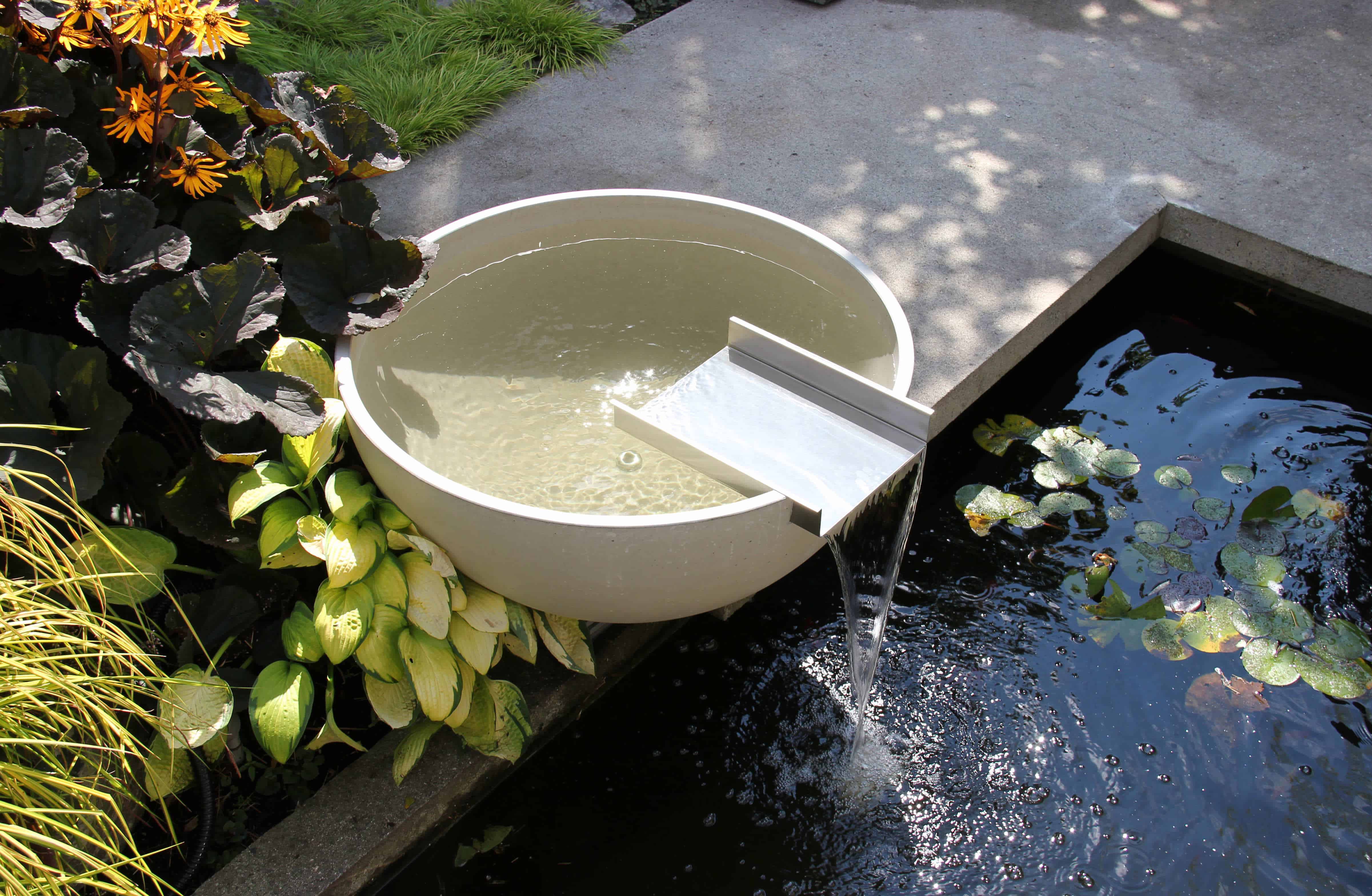 Scupper water bowl by Solus Decor available in 3 sizes