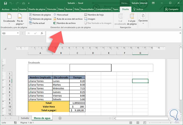 Crear y añadir marca de agua Word y Excel 2016 Solvetic