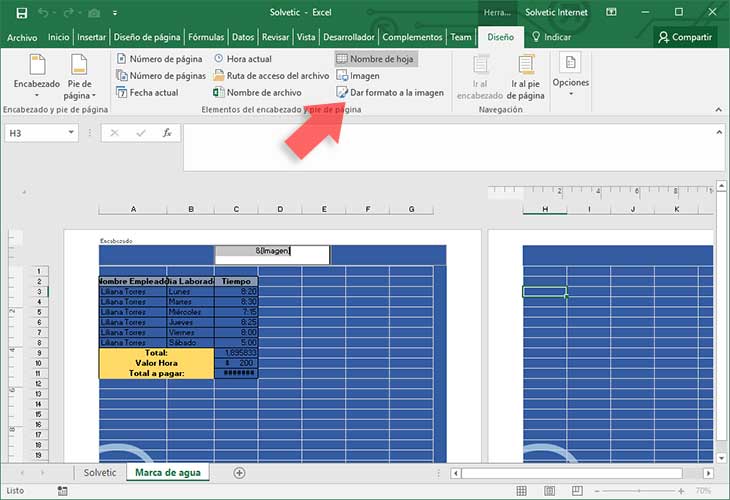 Crear y añadir marca de agua Word y Excel 2016 Solvetic