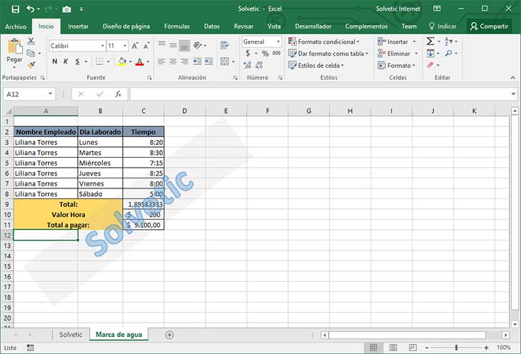 Crear y añadir marca de agua Word y Excel 2016 Solvetic