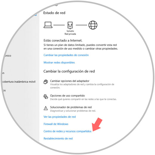 Cómo usar Centro de redes y recursos compartidos en