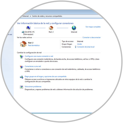 Cómo usar Centro de redes y recursos compartidos en